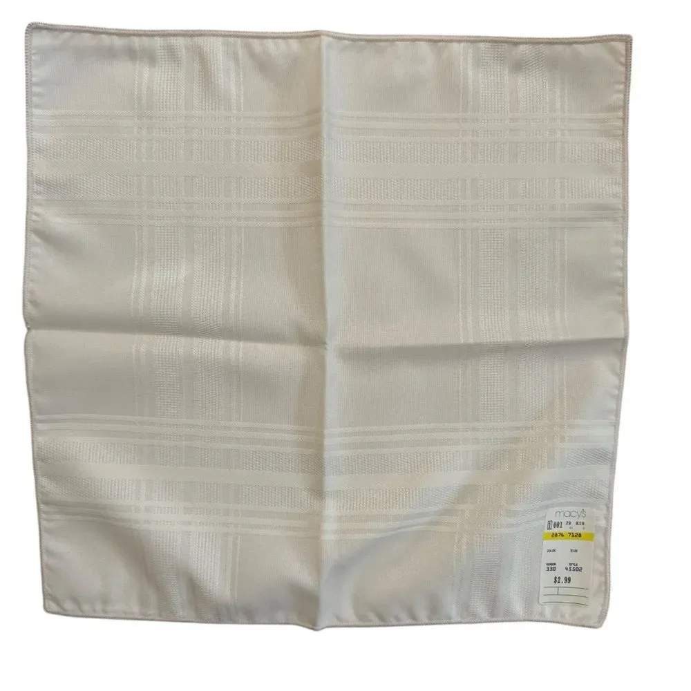 VINTAGE Cloth Napkins White 17 Inch Square Holidays Christmas Sunday Dinner NWT